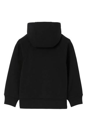 black cotton hoodie BURBERRY KIDS | 8068810A1189